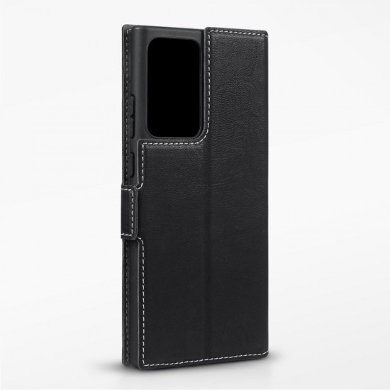 Terrapin Low Profile PU Leather Wallet Case - Black for Samsung Galaxy Note 20 U