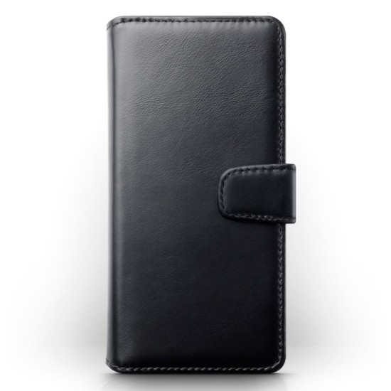 Terrapin Huawei P40 Real Leather Wallet Case - Black