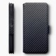 Terrapin Huawei P40 Low Profile PU Leather Wallet Case - Black Carbon Fibre Text