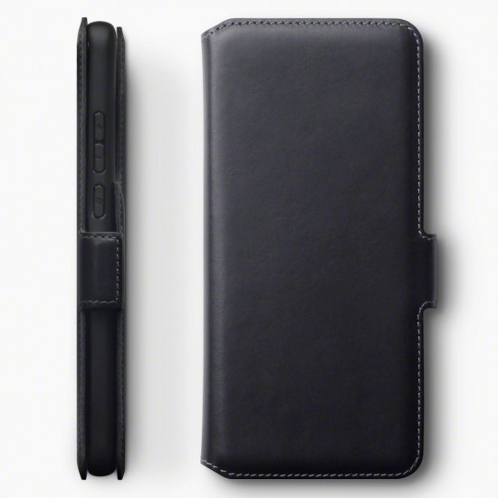 Terrapin Huawei P40 Pro Low Profile Genuine Leather Stand Wallet - Black