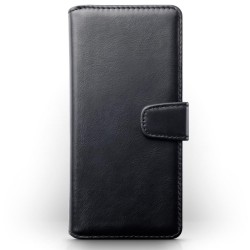 Terrapin Real Leather Wallet Case for Samsung Galaxy A01 - Black