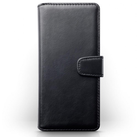 Terrapin Real Leather Wallet Case for Samsung Galaxy A01 - Black