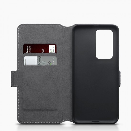 Terrapin Huawei P40 Pro Low Profile PU Leather Wallet Case - Black