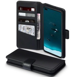 Terrapin Huawei Honor V30 Real Leather Wallet Case - Black