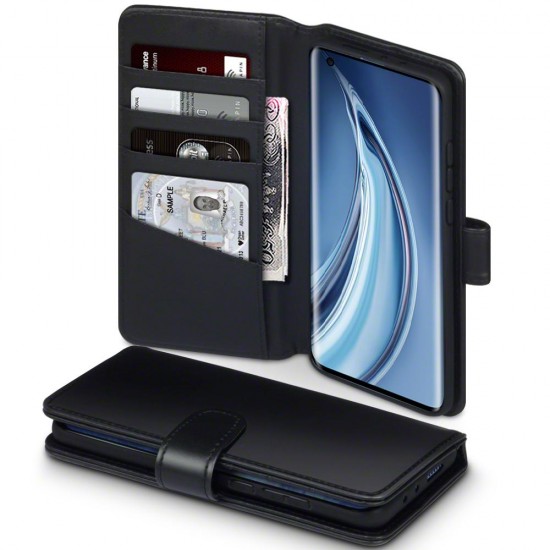 Terrapin Real Leather Wallet Case for Xiaomi Mi 10 5G / Xiaomi Mi 10 Pro 5G - Bl