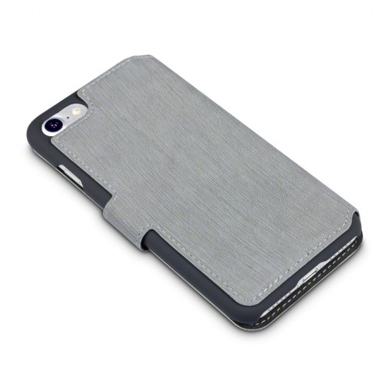 Terrapin Low Profile PU Leather Wallet Case for Apple iPhone 7/8 - Grey