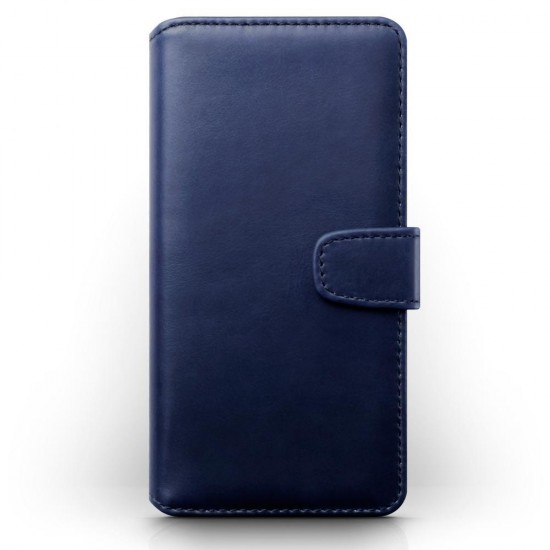 Terrapin Real Leather Wallet Case for Samsung Galaxy A01 - Blue