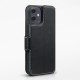 Terrapin iPhone 12 5.4 Inch Low Profile PU Leather Wallet Case - Black