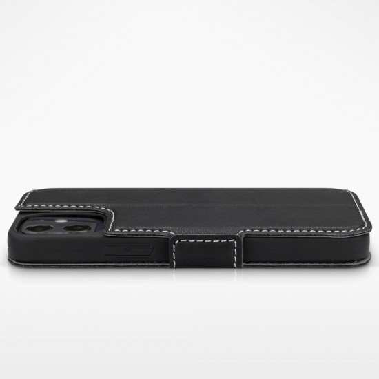 Terrapin iPhone 12 5.4 Inch Low Profile PU Leather Wallet Case - Black