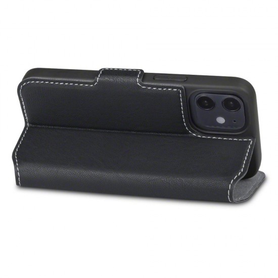 Terrapin iPhone 12 5.4 Inch Low Profile PU Leather Wallet Case - Black