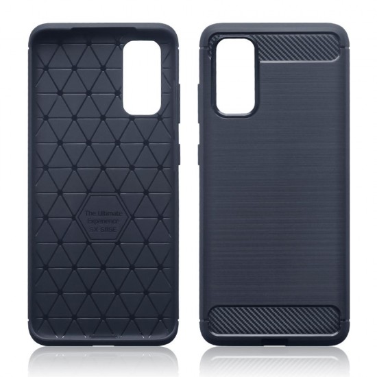 Terrapin Carbon Fibre Brushed Effect TPU Gel Case - Dark Blue for Samsung Galaxy Terrapin Carbon Fibre Brushed Effect TPU Gel Case - Dark Blue for Samsung Galaxy