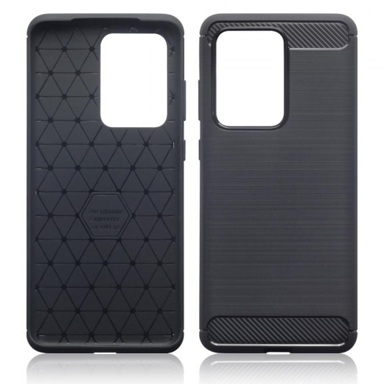 Terrapin Carbon Fibre Brushed Effect TPU Gel Case - Black for Samsung Galaxy S20 Terrapin Carbon Fibre Brushed Effect TPU Gel Case - Black for Samsung Galaxy S20