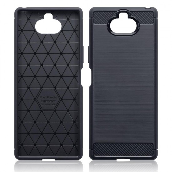 Terrapin Sony Xperia 20 Carbon Fibre Design TPU Gel Case - Black Terrapin Sony Xperia 20 Carbon Fibre Design TPU Gel Case - Black