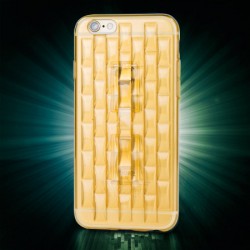 FlexiLoop iPhone 6S Plus Gel Case with Finger Holder - Gold