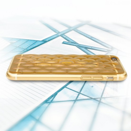 FlexiLoop iPhone 6S Plus Gel Case with Finger Holder - Gold