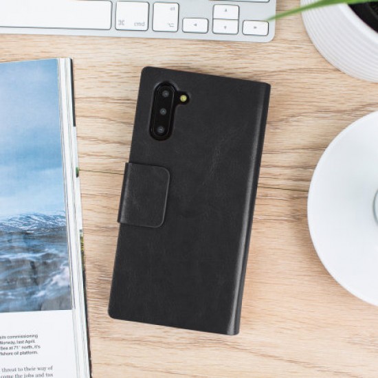 Olixar Leather-Style Samsung Note 10 Wallet Stand Case - Black