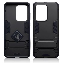 Terrapin Dual Layer Shock Resistant Case with Stand - Black for Samsung Galaxy S