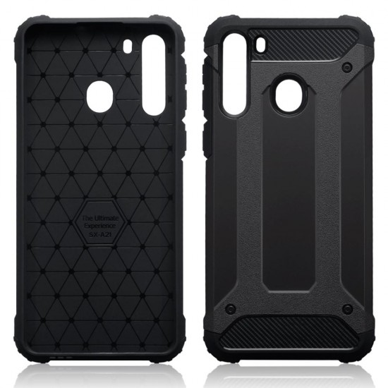 Terrapin Double Layer Impact Case for Samsung Galaxy A21 - Black Terrapin Double Layer Impact Case for Samsung Galaxy A21 - Black