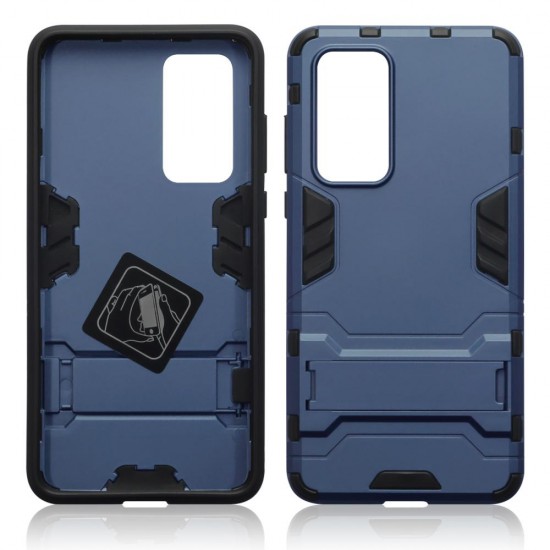 Terrapin Huawei P40 Dual Layer Armour Case with Stand - Dark Blue