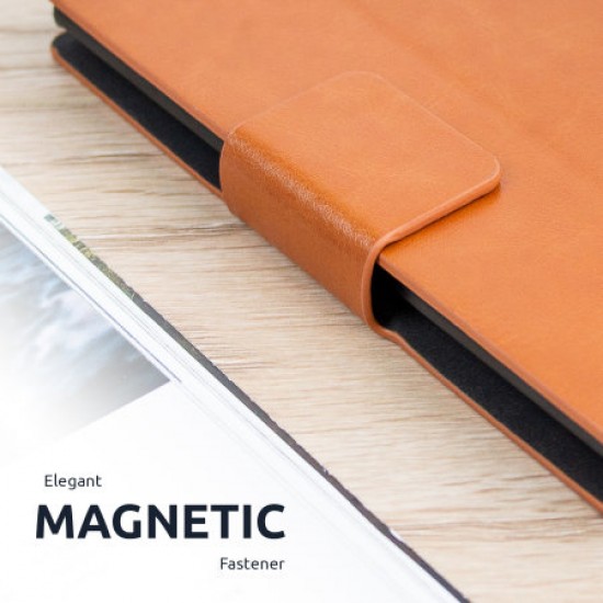 Olixar Leather-Style OnePlus 9 Pro Wallet Stand Case - Brown