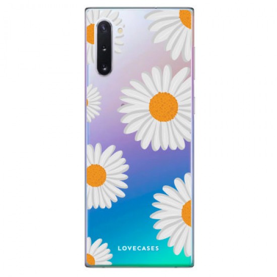 LoveCases Samsung Note 10 Daisy Case - Clear White LoveCases Samsung Note 10 Daisy Case - Clear White