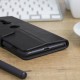 Olixar Leather-Style Sony Xperia XZ2 Wallet Stand Case - Black