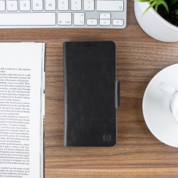 Olixar Leather-Style Samsung Galaxy A8 Wallet Stand Case - Black