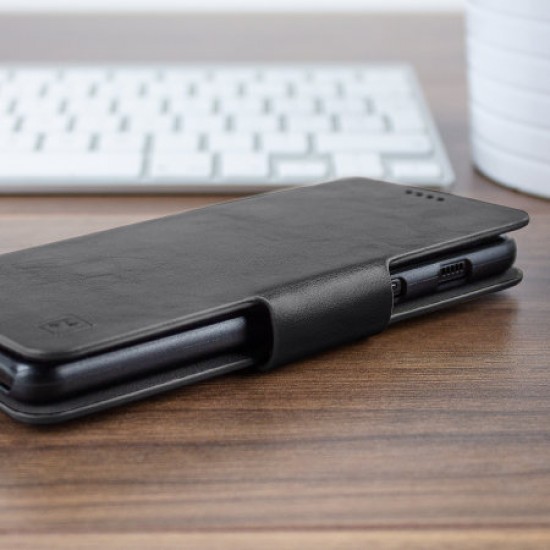 Olixar Leather-Style Samsung Galaxy A8 Wallet Stand Case - Black