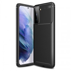 Olixar Carbon Fibre Samsung Galaxy S21 Protective Case - Black