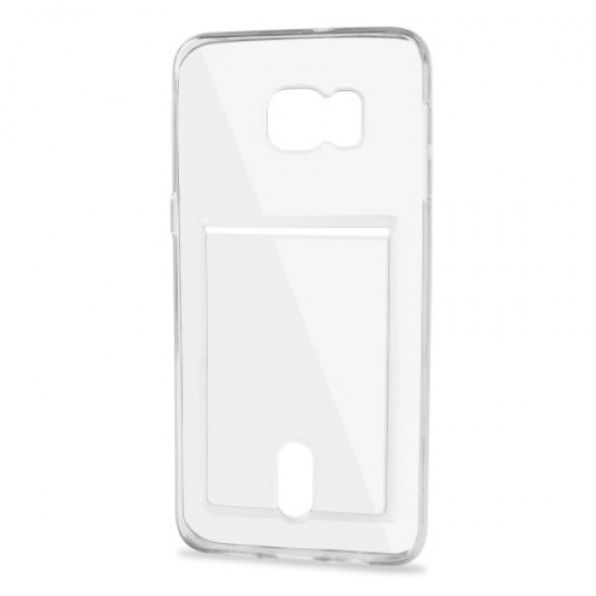 Olixar FlexiShield Slot Samsung Galaxy S6 Edge Plus Gel Case - Clear