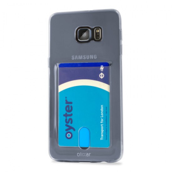 Olixar FlexiShield Slot Samsung Galaxy S6 Edge Plus Gel Case - Clear