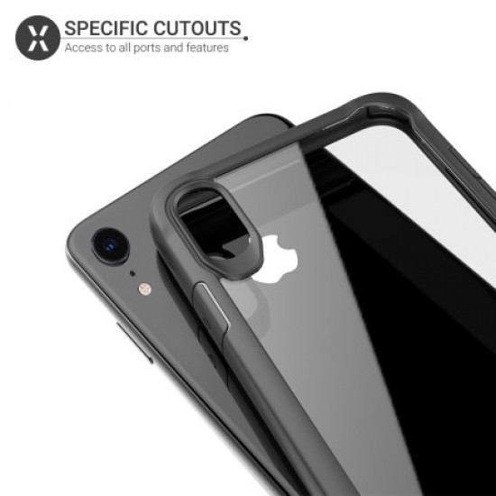 Olixar NovaShield iPhone XR Bumper Case - Black / Clear