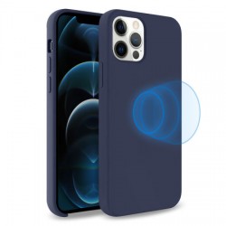 Olixar iPhone 12 Pro MagSafe Compatible Silicone Case - Deep Blue