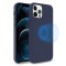 Olixar iPhone 12 Pro MagSafe Compatible Silicone Case - Deep Blue