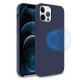 Olixar iPhone 12 Pro MagSafe Compatible Silicone Case - Deep Blue