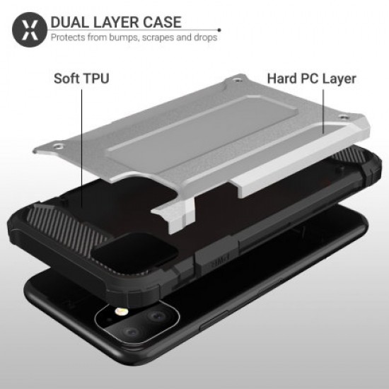 Olixar Delta Armour Protective iPhone 11 Case - Silver
