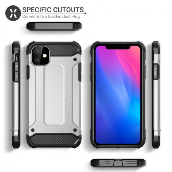 Olixar Delta Armour Protective iPhone 11 Case - Silver