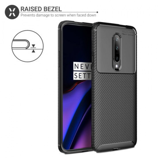 Olixar Carbon Fibre OnePlus 7 Pro Case - Black