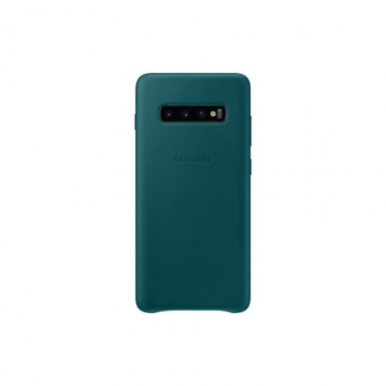 Official Samsung Galaxy S10 Plus Leather Cover Case - Green