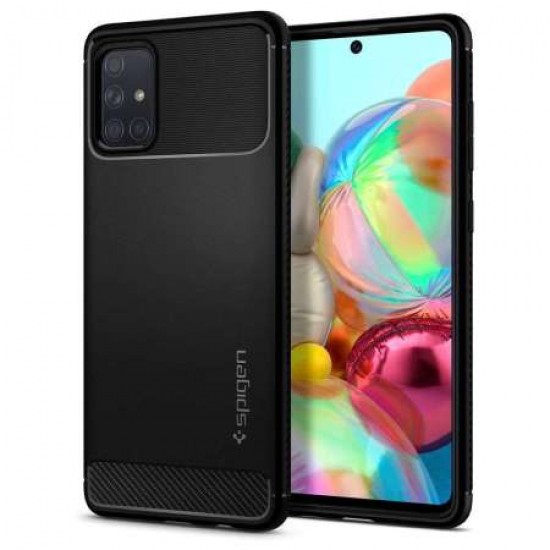 Spigen Rugged Armor Samsung Galaxy A71- Matte Black