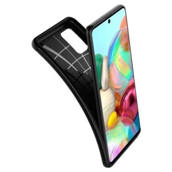 Spigen Rugged Armor Samsung Galaxy A71- Matte Black