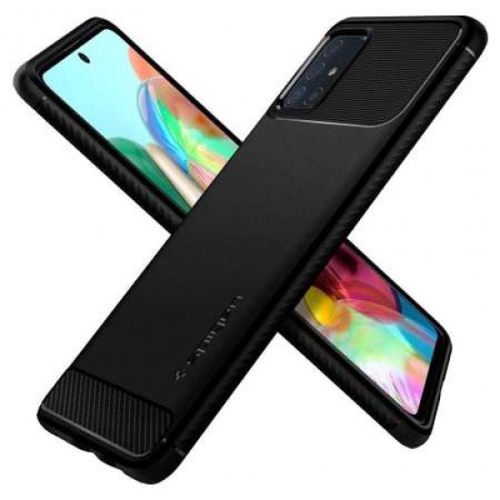 Spigen Rugged Armor Samsung Galaxy A71- Matte Black