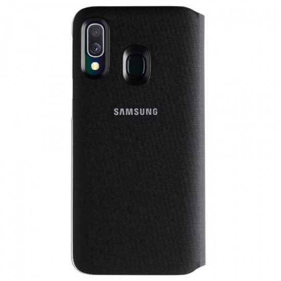 Official Samsung Galaxy A40 Wallet Flip Cover Case - Black