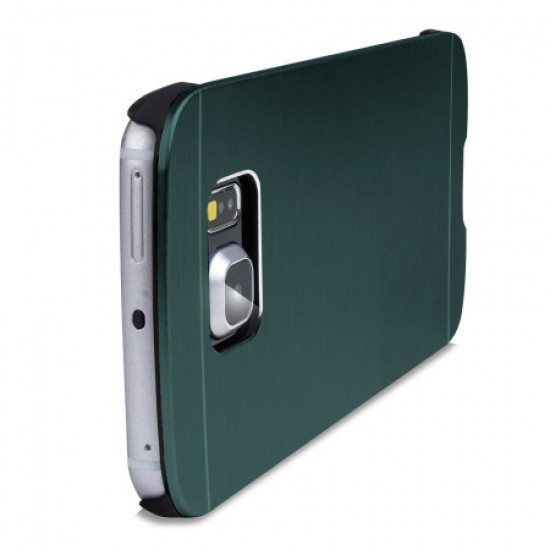 Olixar Aluminium Samsung Galaxy S6 Edge Shell Case - Emerald Green