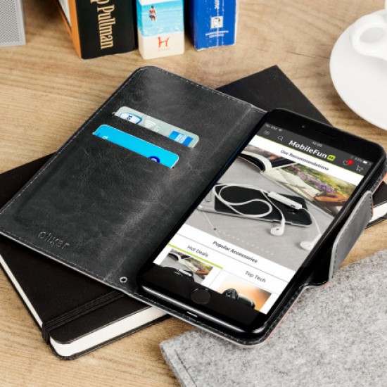 Olixar Rotating 5.5 Inch Leather-Style Universal Phone Case - Black