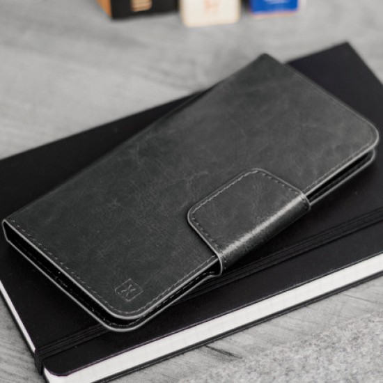 Olixar Rotating 5.5 Inch Leather-Style Universal Phone Case - Black