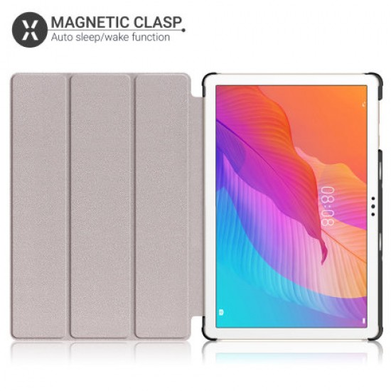 Olixar Leather-style Amazon Fire HD 8 Folio Stand Case - Black