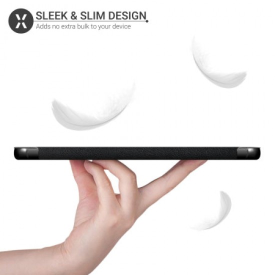 Olixar Leather-style Amazon Fire HD 8 Folio Stand Case - Black