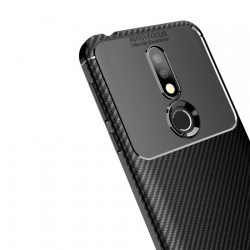 Olixar Nokia 7.1 Carbon Fibre Case - Black