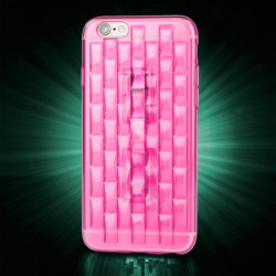 FlexiLoop iPhone 6S Plus Gel Case with Finger Holder - Rose Pink